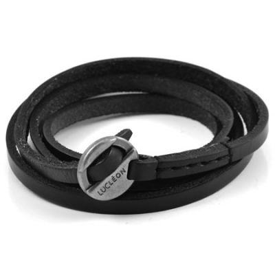 Luelcon Læderarmbånd (sort)