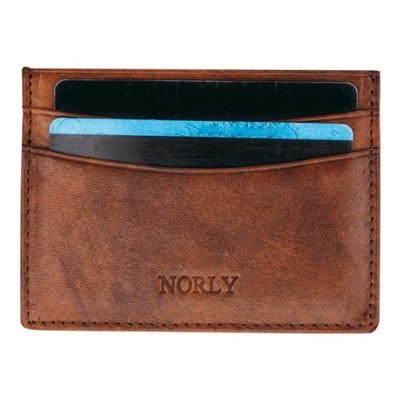 Norly Three Pocket Læder Kortholder (Brun)